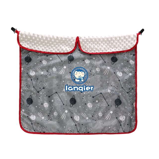 Baby Car Seat Canopy, Waterproof Baby Stroller Cover Blankets with Clips, Minky Dot Fabric