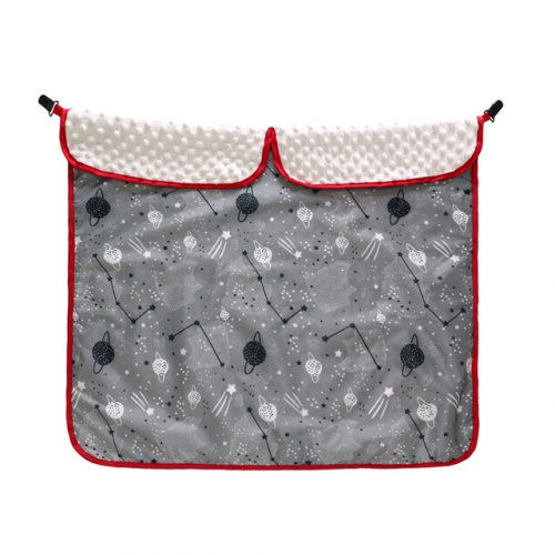Baby Autositz Decke, wasserdichte Kinderwagen Decke mit Clips, Minky Dot Stoff Kinderwagen Decke, Sicherheit Kinderwagen Decke