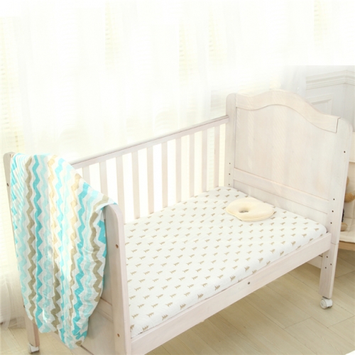 Miracle Baby Matratzenschoner Wasserdichte Spannbettlaken Kinderbettlaken passen auf Kinderbettlaken aus 100% Baumwolltüll für Standardmatratzen 51.2'